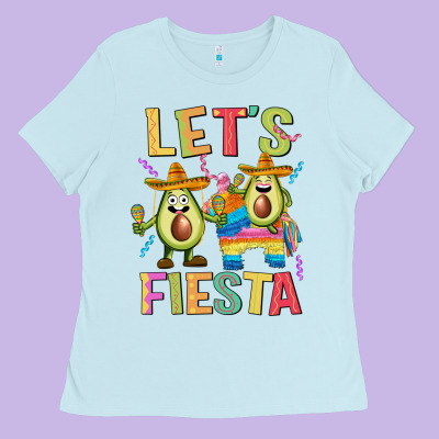 Let's Fiesta Ladies Tee Designed By Jahusdesignshop
