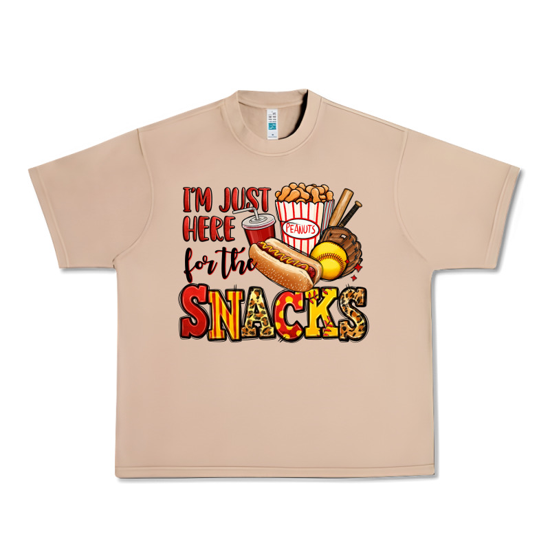 I'm Just Here For The Snacks Softball Urban Heavy Tee by Jasminsmagicworld | Teevron
