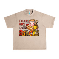 French Oak i'm just here for the snacks softball Urban Heavy Tee - Jasminsmagicworld