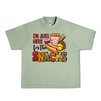 Oil Green i'm just here for the snacks softball Urban Heavy Tee - Jasminsmagicworld