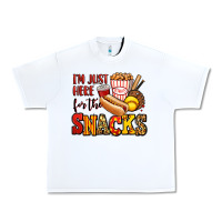 White i'm just here for the snacks softball Urban Heavy Tee - Jasminsmagicworld