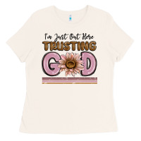 Bone im just out here trusting god Ladies Tee - MaliasSmallBusiness