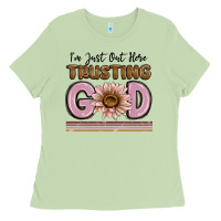 Matcha im just out here trusting god Ladies Tee - MaliasSmallBusiness