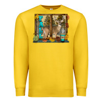 Lemon White Tailed Buck Fall Premium Sweatshirt - LillyAllenDesigns