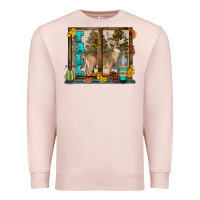 Pale Pink White Tailed Buck Fall Premium Sweatshirt - LillyAllenDesigns