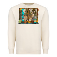 Sandshell White Tailed Buck Fall Premium Sweatshirt - LillyAllenDesigns