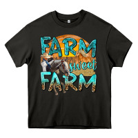 Asphalt farm sweet farm with horses Heavy Core Tee - texasbilliewilder