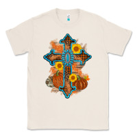 Natural thanksgiving cross pumpkin sunflower Classic Tee - AdoDesignShop