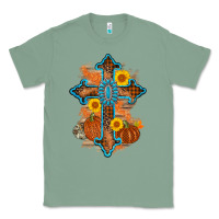 Sage thanksgiving cross pumpkin sunflower Classic Tee - AdoDesignShop