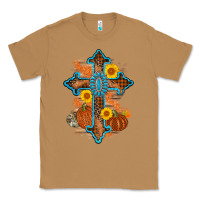 Toasted Coconut thanksgiving cross pumpkin sunflower Classic Tee - AdoDesignShop