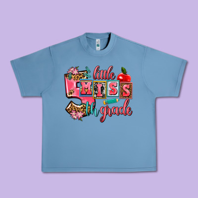 Little Miss 5 Th Grade Urban Heavy Tee Designed By Adodesignshop