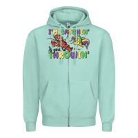 Seafoam i'm catchin' if you're throwin' Zipper Hoodie - MaliasSmallBusiness