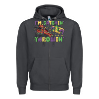 Smoke i'm catchin' if you're throwin' Zipper Hoodie - MaliasSmallBusiness