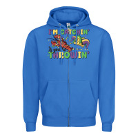 True Royal i'm catchin' if you're throwin' Zipper Hoodie - MaliasSmallBusiness