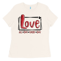 Bone love all day every day hearts Ladies Tee - MaliasSmallBusiness