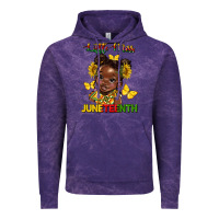 Cloud Purple little miss juneteenth Vintage Hoodie - HRA Design Shop