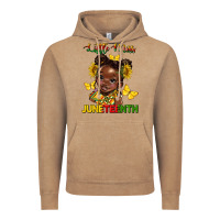 Little Miss Juneteenth Vintage Hoodie | Teevron