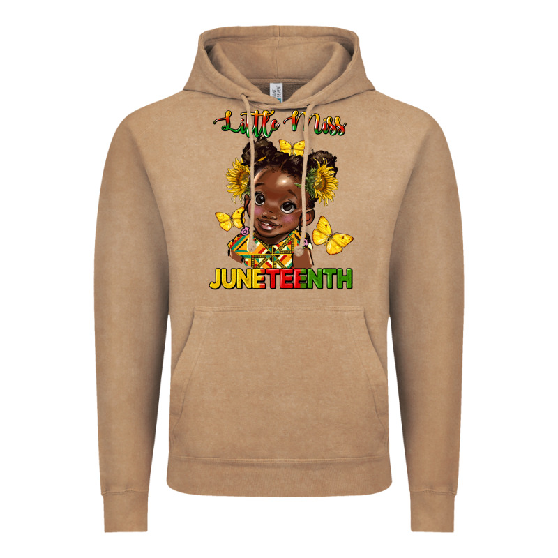 Little Miss Juneteenth Vintage Hoodie by HRA Design Shop | Teevron