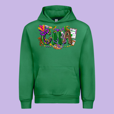 Cna Mardi Gras Urban Hoodie Designed By Cowgirlartshop
