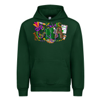Forest Green cna mardi gras Urban Hoodie - CowGirlArtShop