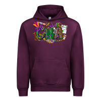 Mauve Wine cna mardi gras Urban Hoodie - CowGirlArtShop