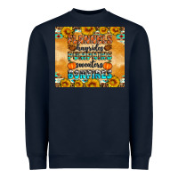 Navy Flannes Hayrides Sweaters Bonfires Heavyweight Sweatshirt - Artiststas