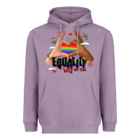 Lavender equality hurts no one lgbtq hands Heavyweight Hoodie - LillyAllenDesigns