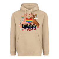 Mushroom equality hurts no one lgbtq hands Heavyweight Hoodie - LillyAllenDesigns
