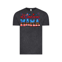 Vintage Black all american mama Vintage Tee - AdoDesignShop
