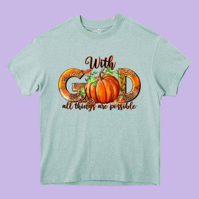 Heavy Core Tee With God All Thing Are Possible