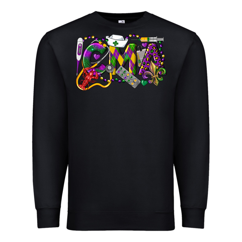 Cma Certified Medical Assistant Mardi Gras Premium Sweatshirt by LillyAllenDesigns | Teevron