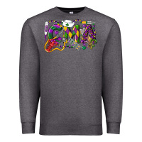 Charcoal Heather CMA Certified Medical Assistant Mardi Gras Premium Sweatshirt - LillyAllenDesigns