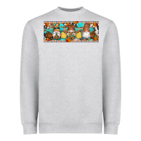 Heather Grey Fall Gnomes Heavyweight Sweatshirt - Artiststas