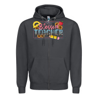 Blessed Teacher Zipper Hoodie | Teevron