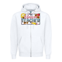 White blessed teacher Zipper Hoodie - MaliasSmallBusiness
