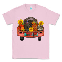 Bubblegum Pink thankful turkey truck Classic Tee - AdoDesignShop