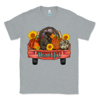 Heather Grey thankful turkey truck Classic Tee - AdoDesignShop