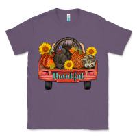 Lavender thankful turkey truck Classic Tee - AdoDesignShop