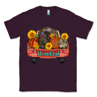 Plum thankful turkey truck Classic Tee - AdoDesignShop
