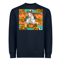 Navy Goat family fall pumpkins gemstone Heavyweight Sweatshirt - Artiststas
