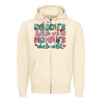 Sandshell daddy's little girl mommy's whole world Zipper Hoodie - MaliasSmallBusiness