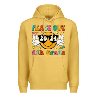 Antique Gold peace out 2024 4th grade Premium Hoodie - JahusDesignShop
