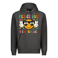 Charcoal Heather peace out 2024 4th grade Premium Hoodie - JahusDesignShop