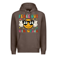 Coffee peace out 2024 4th grade Premium Hoodie - JahusDesignShop