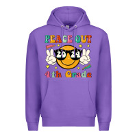 Purple peace out 2024 4th grade Premium Hoodie - JahusDesignShop