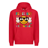Red peace out 2024 4th grade Premium Hoodie - JahusDesignShop