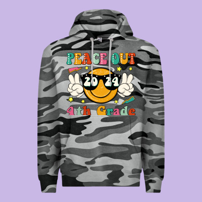 Peace Out 2024 4th Grade Premium Hoodie Designed By Jahusdesignshop