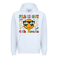 White peace out 2024 4th grade Premium Hoodie - JahusDesignShop