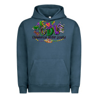 Pigment Midnight Navy cdl mardi gras Urban Hoodie - CowGirlArtShop