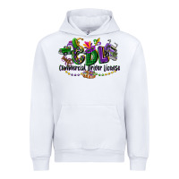 White cdl mardi gras Urban Hoodie - CowGirlArtShop